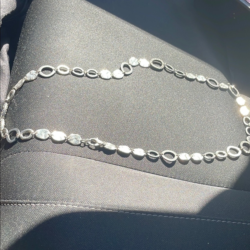 Sofia Women  Silver with crystal Stones Necklace